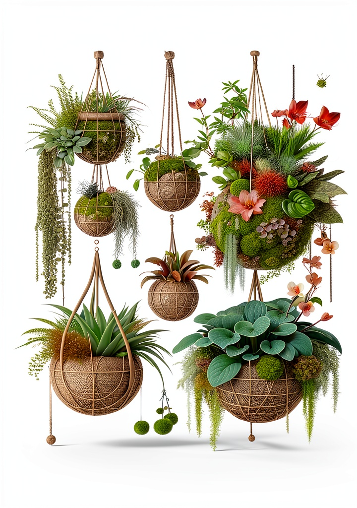 Installing Bonsai Book Beginners: Kokedama Moss Ball Indoor Plant Care on a wooden desk