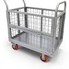 YITAMOTOR Platform Truck 2000lb Foldable Cart with Swivel Casters-0