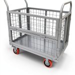 YITAMOTOR Platform Truck 2000lb Foldable Cart with Swivel Casters-0