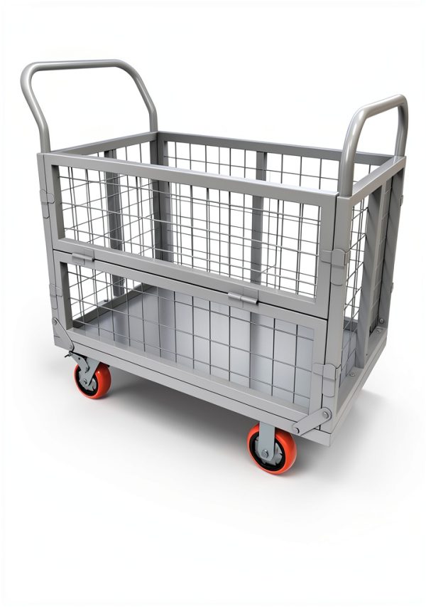 YITAMOTOR Platform Truck 2000lb Foldable Cart with Swivel Casters-0