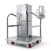 2IN1 Heavy Duty Panel Truck, 36" x 24" Platform Cart w/Rubber Mat & 3 Handrails, 2600 lbs Capacity Drywall & Lumber Cart, Flatbed Cart w/2 Swivel Casters, All-Steel Hand Truck Push Cart-6