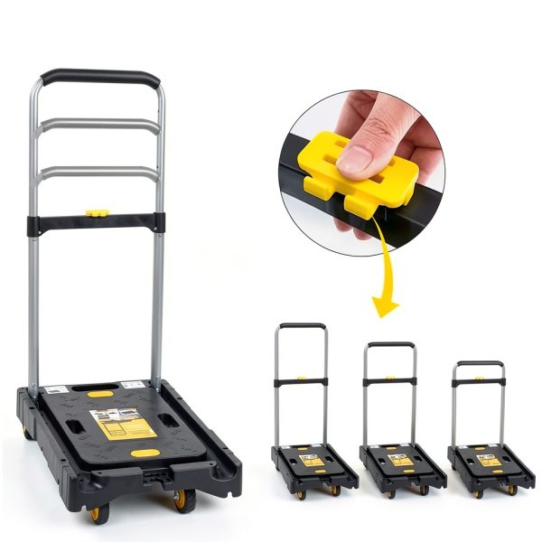Heavy Duty Folding Platform Hand Truck LEADALLWAY 300lb Adjustable-5
