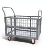 YITAMOTOR Platform Truck 2000lb Foldable Cart with Swivel Casters-3