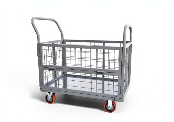 YITAMOTOR Platform Truck 2000lb Foldable Cart with Swivel Casters-3