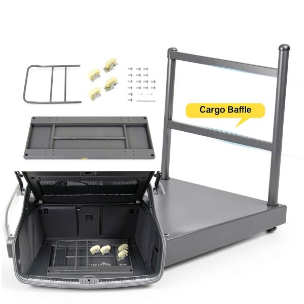 VEVOR Platform Truck, 2000 lbs Capacity Steel Flatbed Cart, 47" Length x 24" Width x 32" Height Flat Dolly, Hand Trucks with 5" Nylon Casters, Heavy-Duty Utility Push Carts for Luggage Moving-6
