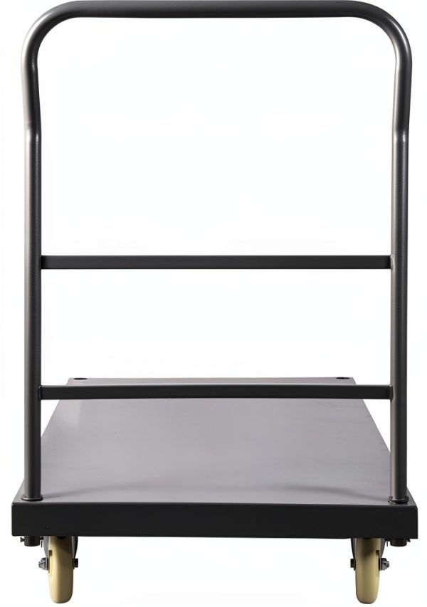 VEVOR Platform Truck, 2000 lbs Capacity Steel Flatbed Cart, 47" Length x 24" Width x 32" Height Flat Dolly, Hand Trucks with 5" Nylon Casters, Heavy-Duty Utility Push Carts for Luggage Moving-9