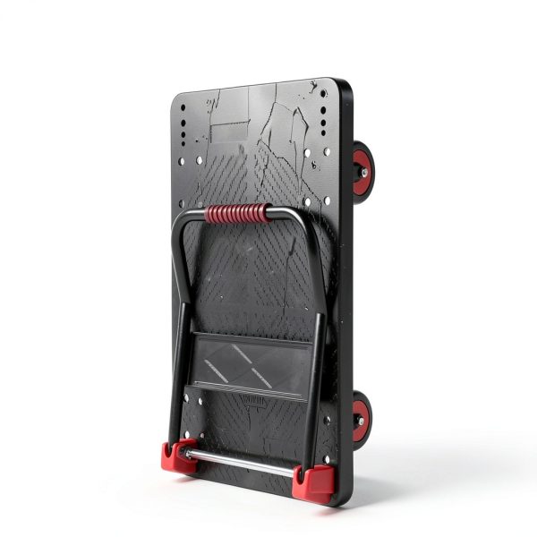 Platform Truck Push Cart Dolly, Foldable Hand Trucks with 1000LB Weight Capacity 36x24Inch Large Size for Easy Storage and 360 Degree Swivel Wheels-4