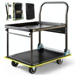 Heavy Duty Push Cart Dolly by Gioventù 700 lb Foldable Platform Truck-0