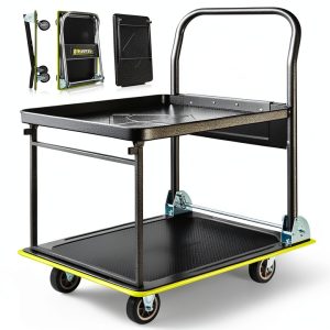 Heavy Duty Push Cart Dolly by Gioventù 700 lb Foldable Platform Truck-0
