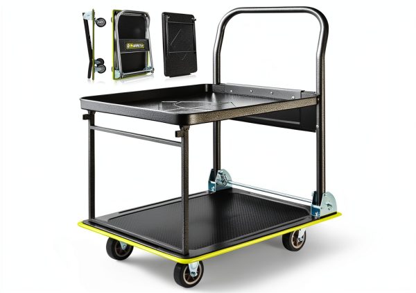 Heavy Duty Push Cart Dolly by Gioventù 700 lb Foldable Platform Truck-0