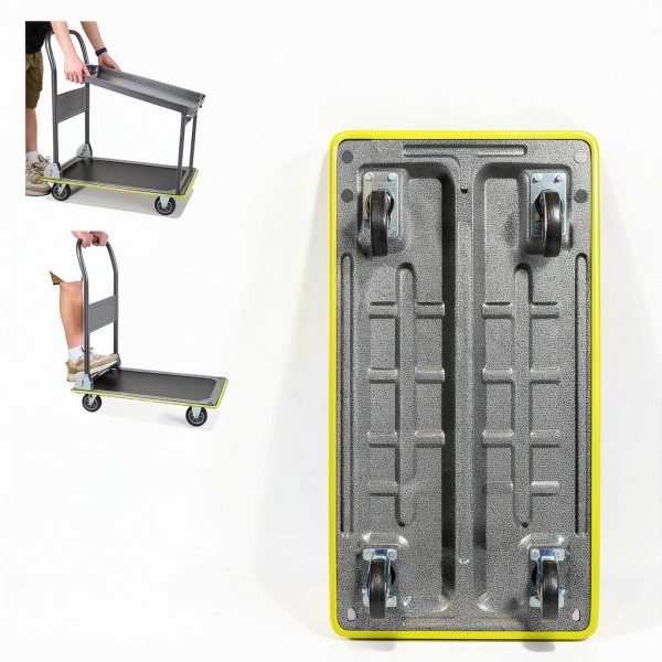 Heavy Duty Push Cart Dolly by Gioventù 700 lb Foldable Platform Truck-5