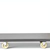 VEVOR Platform Truck, 2000 lbs Capacity Steel Flatbed Cart, 47" Length x 24" Width x 32" Height Flat Dolly, Hand Trucks with 5" Nylon Casters, Heavy-Duty Utility Push Carts for Luggage Moving-8
