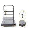 VEVOR Platform Truck, 2000 lbs Capacity Steel Flatbed Cart, 47" Length x 24" Width x 32" Height Flat Dolly, Hand Trucks with 5" Nylon Casters, Heavy-Duty Utility Push Carts for Luggage Moving-3