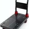 Platform Truck Push Cart Dolly, Foldable Hand Trucks with 1000LB Weight Capacity 36x24Inch Large Size for Easy Storage and 360 Degree Swivel Wheels-0