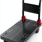 Platform Truck Push Cart Dolly, Foldable Hand Trucks with 1000LB Weight Capacity 36x24Inch Large Size for Easy Storage and 360 Degree Swivel Wheels-0