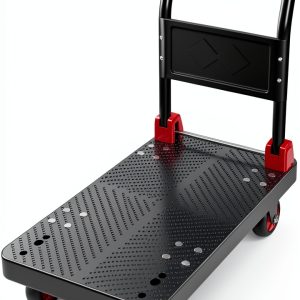 Platform Truck Push Cart Dolly, Foldable Hand Trucks with 1000LB Weight Capacity 36x24Inch Large Size for Easy Storage and 360 Degree Swivel Wheels-0